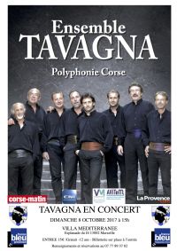 Concert Du Groupe Polyphonique Corse Tavagna. Le dimanche 8 octobre 2017 à Marseille. Bouches-du-Rhone.  15H00